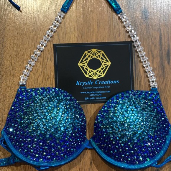 turquoise wellness competition Bikini - Picture 2 of 4